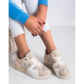 SHELOVET Stylish Sneakers beige 2