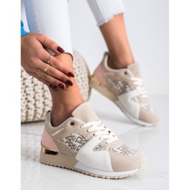 SHELOVET Stylish Sneakers beige 1