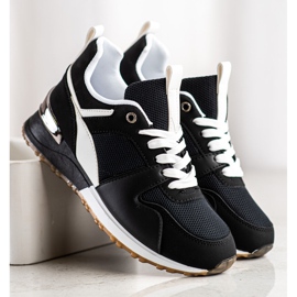 SHELOVET Black Sports Sneakers 2