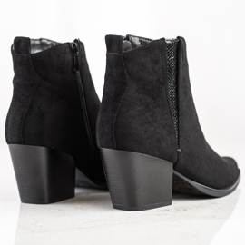Bestelle Suede Booties In Spitz black 1