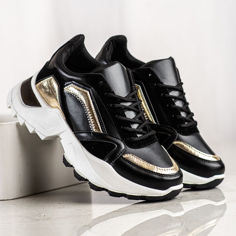 SHELOVET Stylish Sneakers black 2 SHELOVET Stylish Sneakers black 2