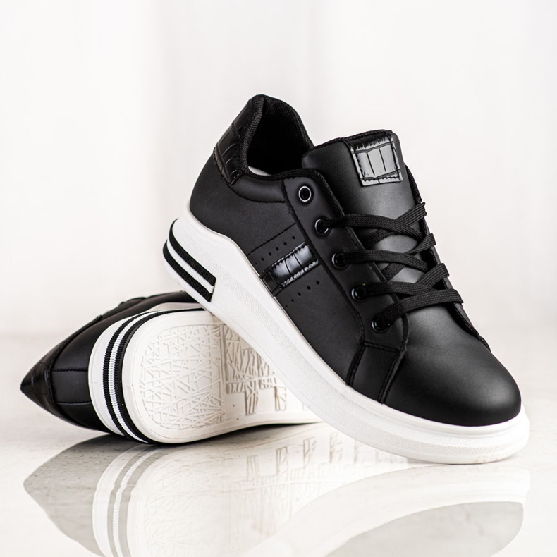 SHELOVET Casual Black Sneakers 1