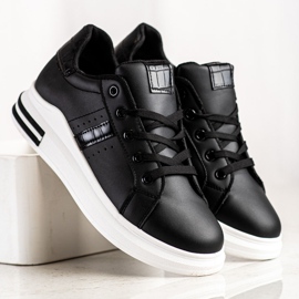 SHELOVET Casual Black Sneakers 2