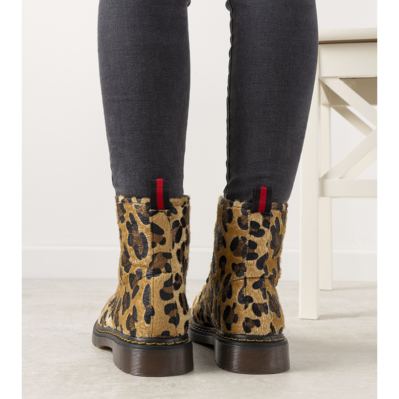 Brown boots with a camouflage pattern from Emery 1