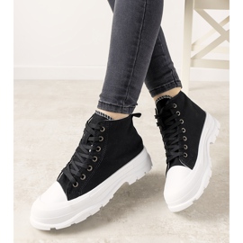 Sanabria black women's sneakers 1