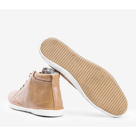 Men's beige sneakers Separan ankle 1