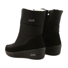Women's light snow boots on the fur progress progj-22-126 black 3 Women's light snow boots on the fur progress progj-22-126 black 3