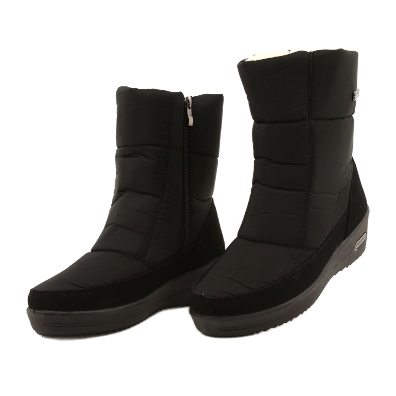 Women's light snow boots on the fur progress progj-22-126 black 2 Women's light snow boots on the fur progress progj-22-126 black 2