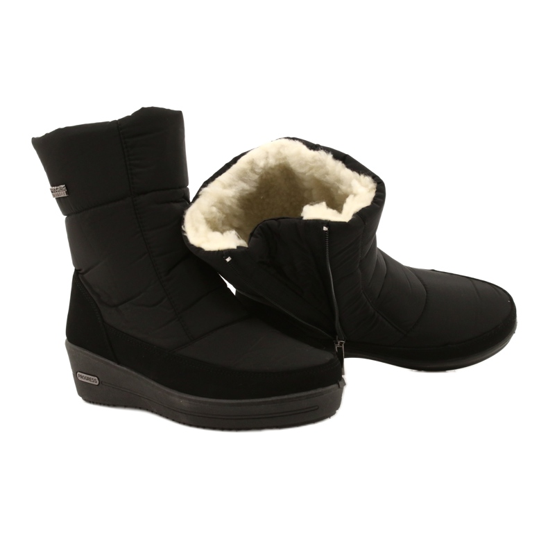 Women's light snow boots on the fur progress progj-22-126 black 5 Women's light snow boots on the fur progress progj-22-126 black 5