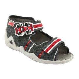 Befado children's shoes 250P087 red grey 2 Befado children's shoes 250P087 red grey 2