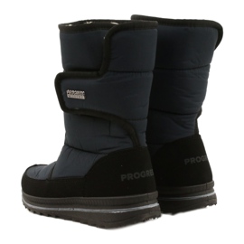 Women's sports boots progress progj-21-08 navy blue black 3