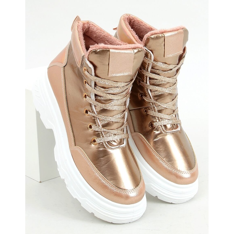 Warm champagne sports shoes FA-3357 Champagne pink 1