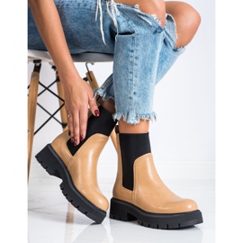 Seastar Chelsea boots on the fashion platform beige brown 1 Seastar Chelsea boots on the fashion platform beige brown 1
