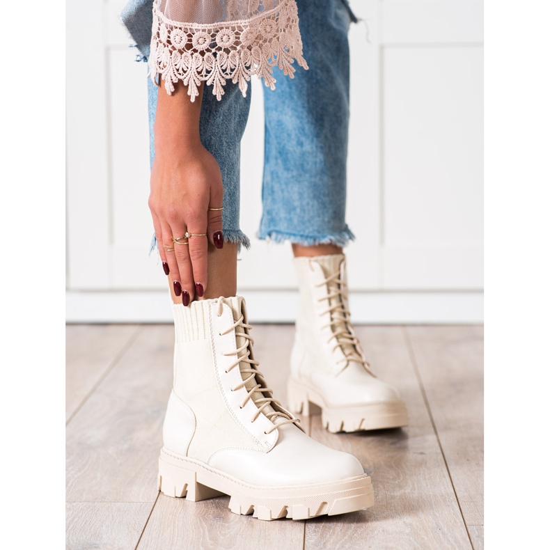 Seastar Slip-on Workers With A Sock beige 2