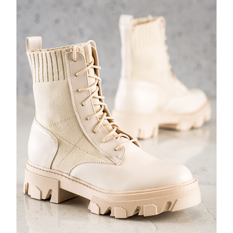 Seastar Slip-on Workers With A Sock beige 1