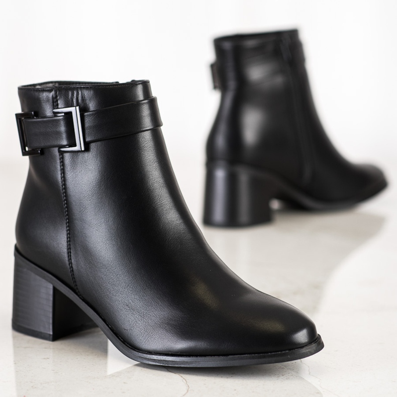 Seastar Elegant Eco-leather boots black 1 Seastar Elegant Eco-leather boots black 1