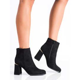 SHELOVET Suede high-heeled boots black 2 SHELOVET Suede high-heeled boots black 2