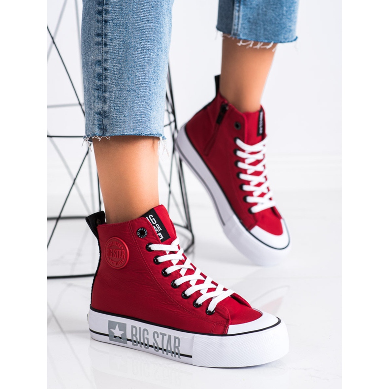Women's Sneakers Big Star II274018 red 1