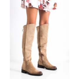 Casual suede VINCEZA boots beige 1 Casual suede VINCEZA boots beige 1