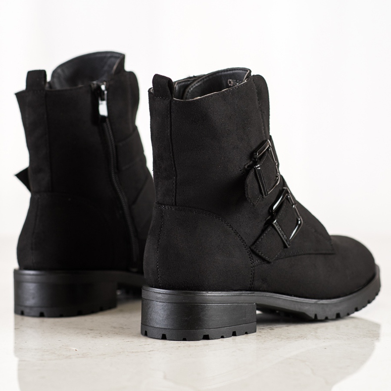 Cm Paris Suede Workers With Buckles black 1