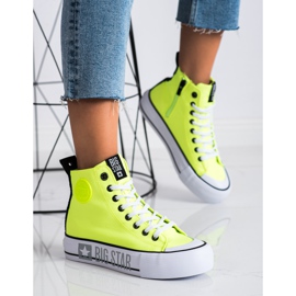 Women's Sneakers Big Star II274015 yellow 1