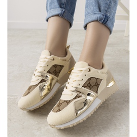 Women's beige sneakers from Jovanna 1