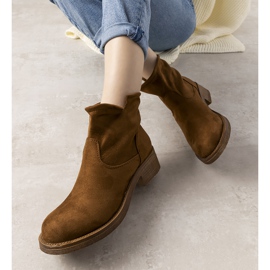 Roquelina brown women's slip-on boots 1