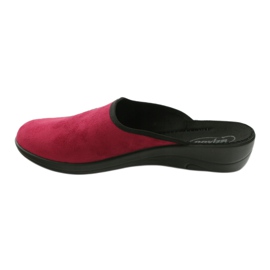 Befado women's shoes 552D004 burgundy slippers red multicolored 2