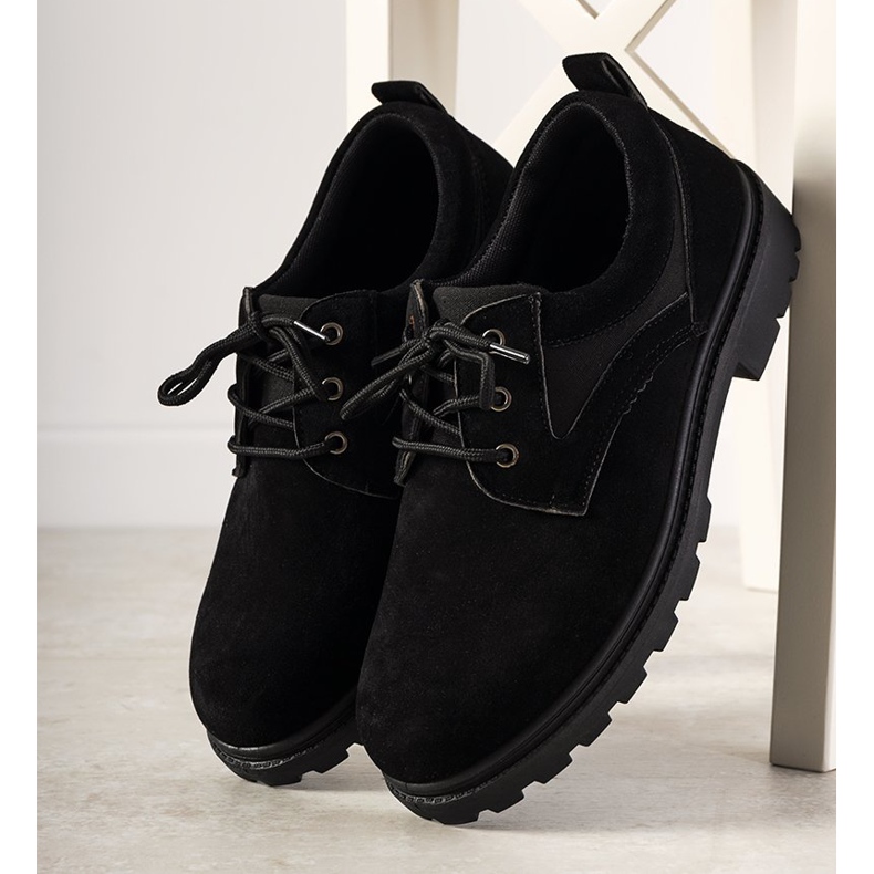 Men's black Mode shoes 1