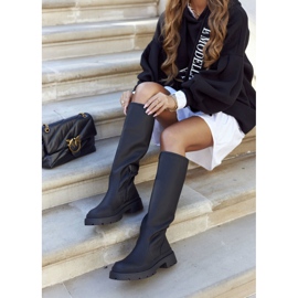 S.Barski Women's High Boots Black Whats Going On 1 S.Barski Women's High Boots Black Whats Going On 1