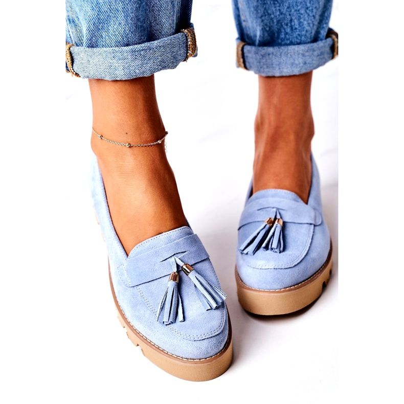 Suede loafers Lewski Shoes 3053 Blue 2 Suede loafers Lewski Shoes 3053 Blue 2