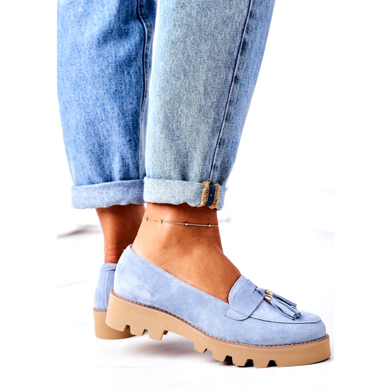 Suede loafers Lewski Shoes 3053 Blue 4 Suede loafers Lewski Shoes 3053 Blue 4