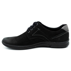 KOMODO Men's leather casual shoes 858K black 1
