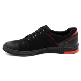 KOMODO Men's leather casual shoes 883LK black 1