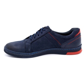 KOMODO Men's leather casual shoes 883LK navy blue 1 KOMODO Men's leather casual shoes 883LK navy blue 1