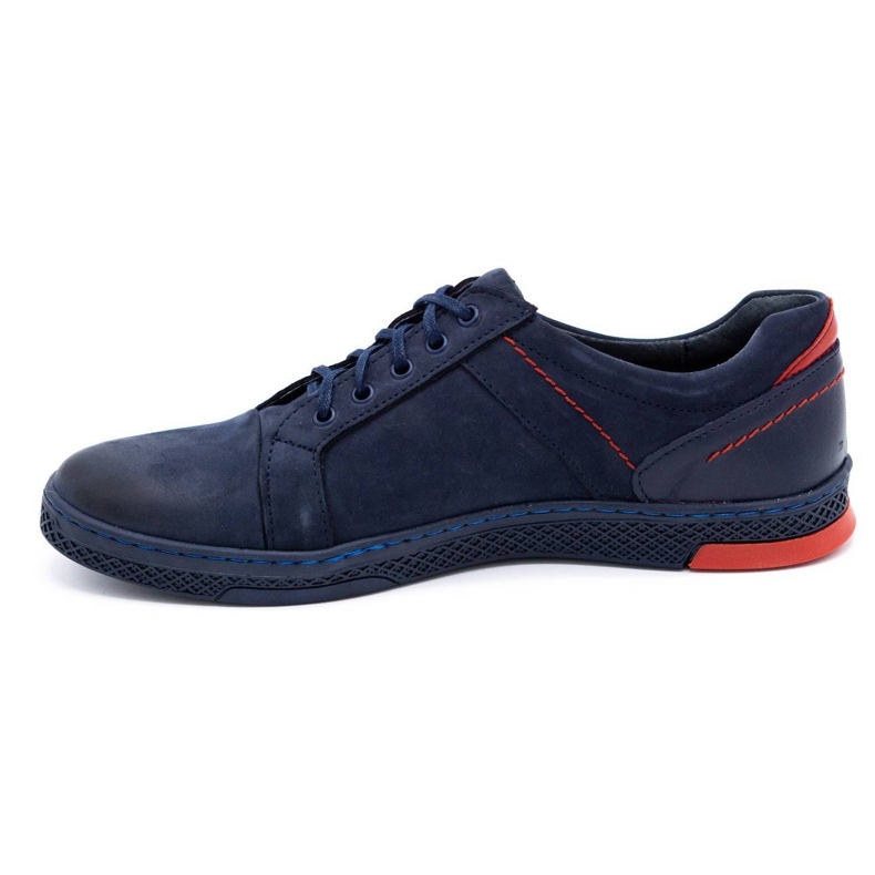 KOMODO Men's leather casual shoes 883LK navy blue 1 KOMODO Men's leather casual shoes 883LK navy blue 1
