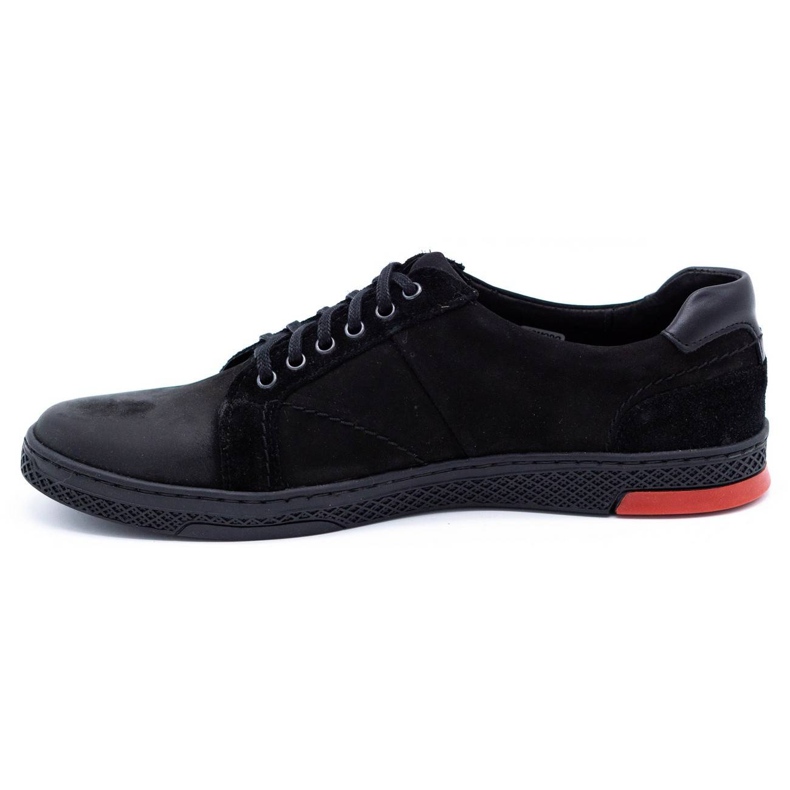 KOMODO Men's leather casual shoes 884K black 1