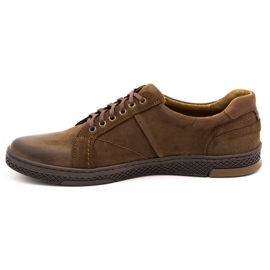 KOMODO Casual leather men's shoes 884K brown 1