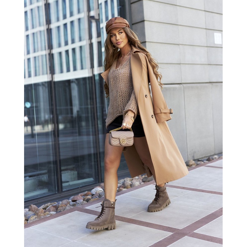 Women's Velor Leather Boots Nicole 2673 Brown 1 Women's Velor Leather Boots Nicole 2673 Brown 1