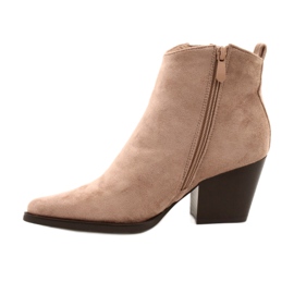 FB2 Women's Boots On High Heel Beige Loud 19051-11 3