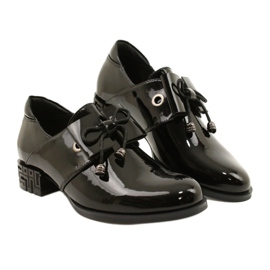 Black Shoes With A Bow Sergio Leone PB260 4