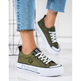 Women's Sneakers Big Star II274024 green 1 Women's Sneakers Big Star II274024 green 1