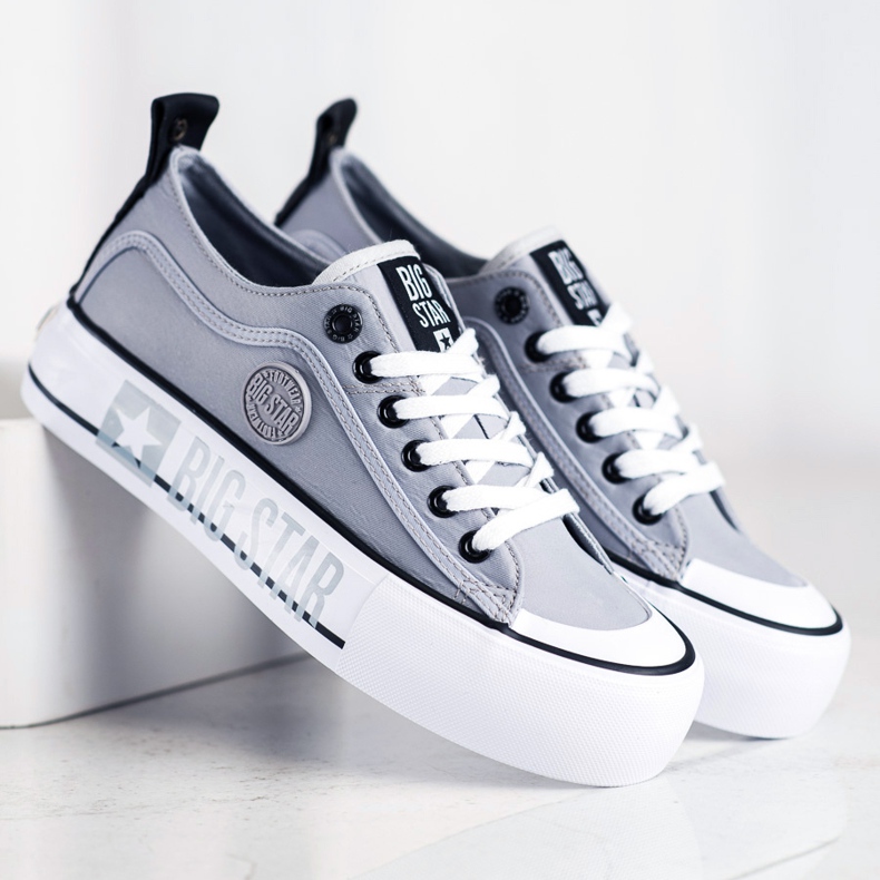 Women's Sneakers Big Star II274023 grey 1