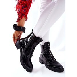 Vinceza Black Myroe Lacquered Women's Boots 2