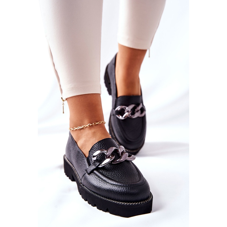 Nicole Women's Loafers Leather Black Sthonto 2 Nicole Women's Loafers Leather Black Sthonto 2