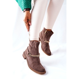 Women's Leather Boots Nicole Brown Dome 2
