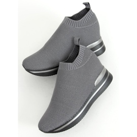 Gray RQ316 Gray wedge sport shoes grey 1