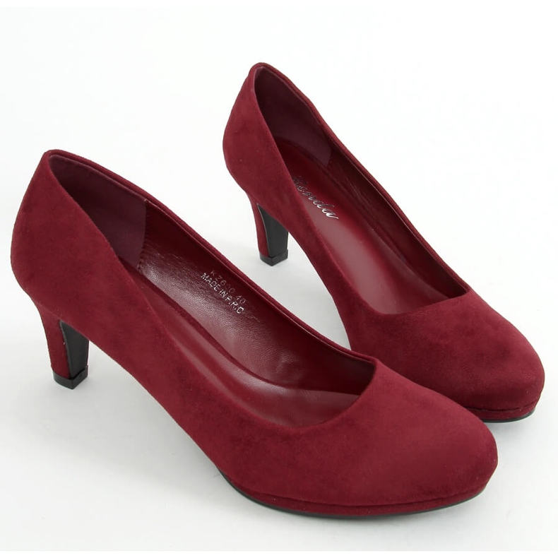 Pumps on the burgundy KZ600 Wine platform red multicolored 1