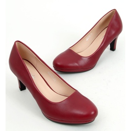 Pumps on the burgundy KZ599 Wine platform red 1