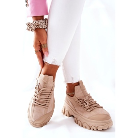 PS1 Women's Sport Shoes Sneakers Beige Miles 1